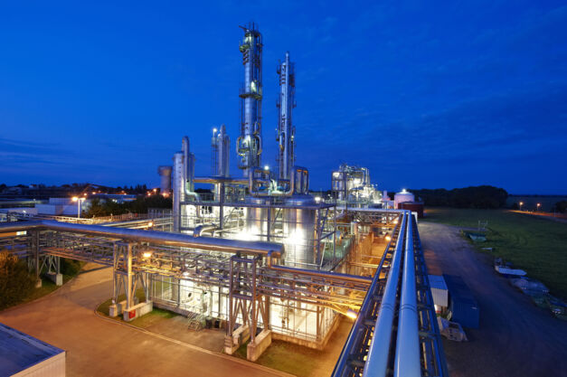 Bioethanolwerk der Nordzucker AG in Stadt Wanzleben-Börde, Sachsen-Anhalt. Produktionskapazität 100.000 Tonnen/Jahr. 
Quelle: BDBe